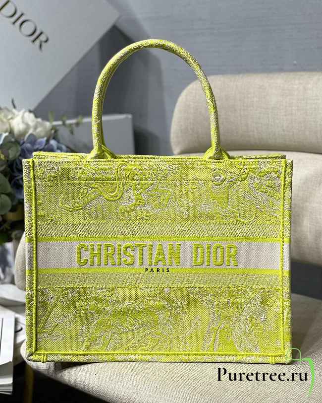 Dior Tote Book Mizza Yellow 41cm 1286 - 1