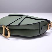 Dior Saddle Bag Green Grain Leather size 25.5 x 20 x 6.5 cm - 2