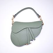 Dior Saddle Bag Green Grain Leather size 25.5 x 20 x 6.5 cm - 4