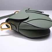 Dior Saddle Bag Green Grain Leather size 25.5 x 20 x 6.5 cm - 3
