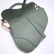 Dior Saddle Bag Green Grain Leather size 25.5 x 20 x 6.5 cm - 6