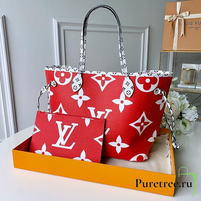 LV Neverfull Monogram Canvas Red 32cm | M41177 - 1