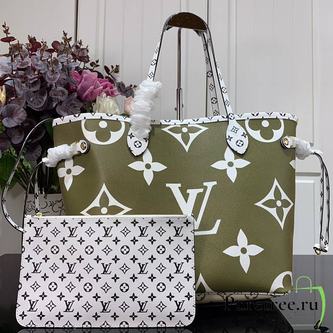 LV Neverfull Green Spell 32cm|  M44568  - 1