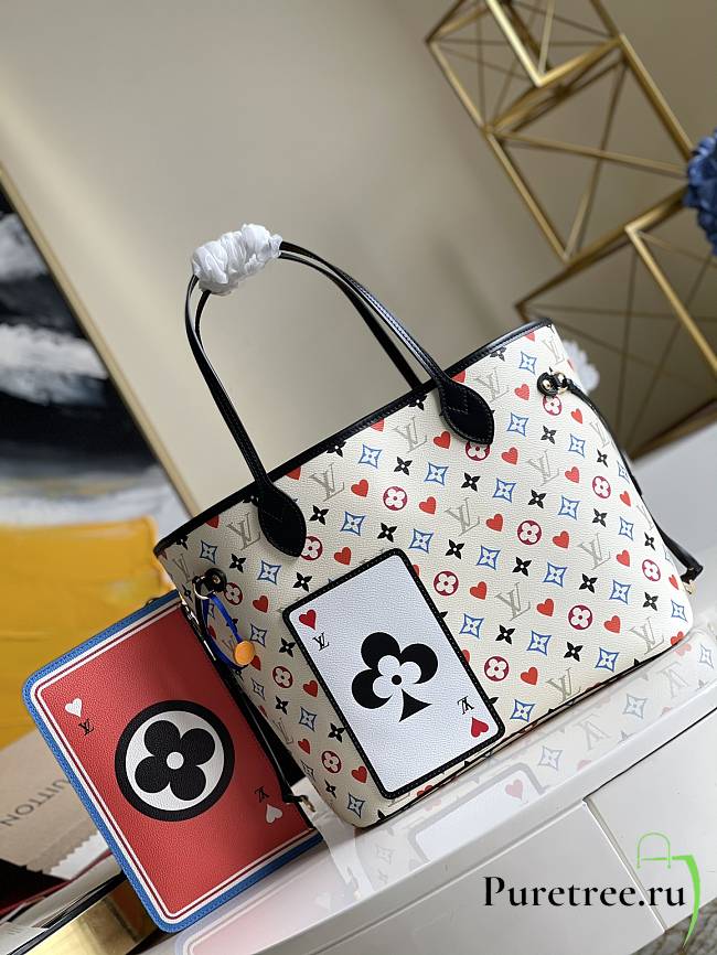 LV Neverfull Monogram Canvas Play Card 32cm | M57462 - 1