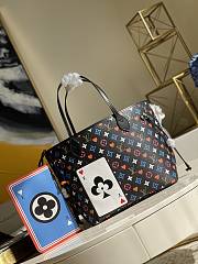 LV Neverfull Monogram Canvas Play Card  Black 32cm | M57462 - 1