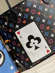 LV Neverfull Monogram Canvas Play Card  Black 32cm | M57462 - 6