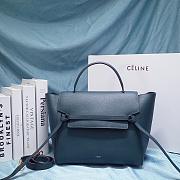 Celine Nano Belt Bag In Grained Calfskin Navy Blue size 27 cm - 1