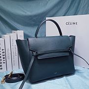 Celine Nano Belt Bag In Grained Calfskin Navy Blue size 27 cm - 5