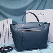 Celine Nano Belt Bag In Grained Calfskin Navy Blue size 27 cm - 4