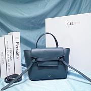 Celine Nano Belt Bag In Grained Calfskin Navy Blue 20 cm - 1
