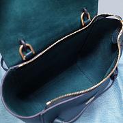 Celine Nano Belt Bag In Grained Calfskin Navy Blue 20 cm - 5