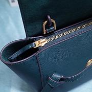 Celine Nano Belt Bag In Grained Calfskin Navy Blue 20 cm - 4