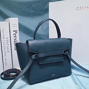 Celine Nano Belt Bag In Grained Calfskin Navy Blue 20 cm - 2