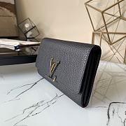 Louis Vuitton Taurillon Leather Capucine Wallet | M61248 - 5