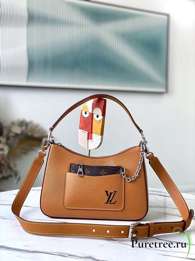 Louis Vuitton Marelle Epi Handbag Brown | M80688 - 1