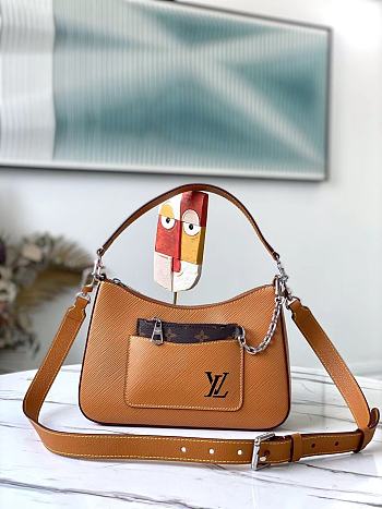 Louis Vuitton Marelle Epi Handbag Brown | M80688