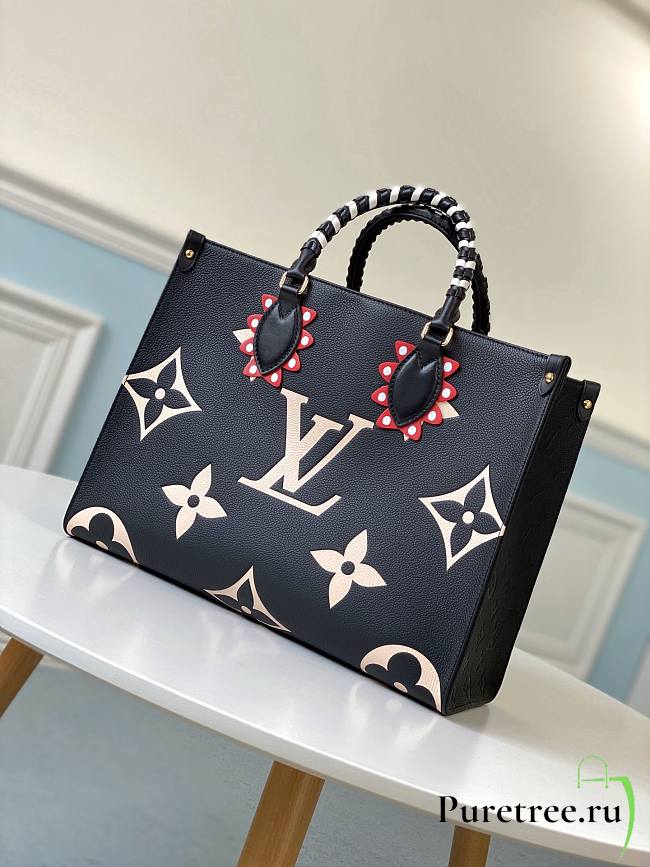 LV Onthego Crafty Monogram Black 35cm MM | M45375 - 1