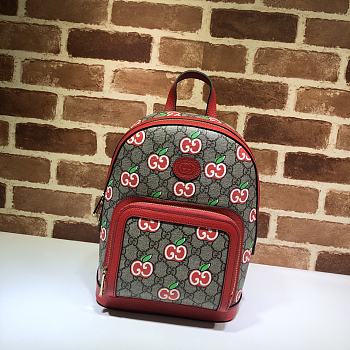  Gucci Small backpack with GG Apple print | 601296