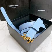 YSL belt blue  - 3