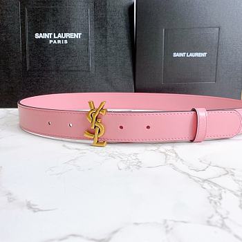 YSL belt pink