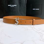YSL belt brown - 1