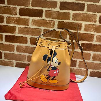 Gucci Ladies Disney Mickey Print Bucket Bag | 602691