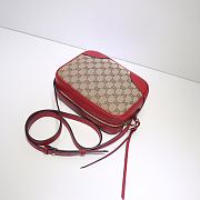 Gucci Bree Original GG canvas mini messenger red bag | 387360 - 3