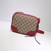 Gucci Bree Original GG canvas mini messenger red bag | 387360 - 4