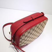 Gucci Bree Original GG canvas mini messenger red bag | 387360 - 6