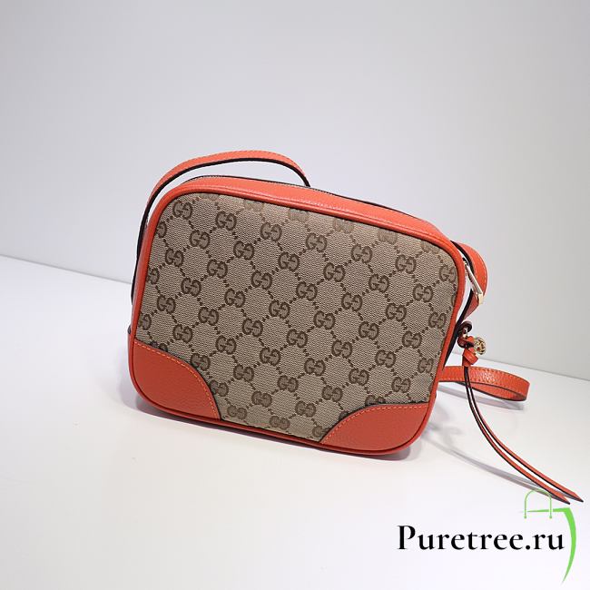 Gucci Bree Original GG canvas mini messenger orange bag | 387360 - 1