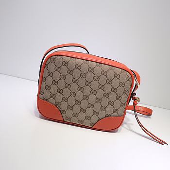 Gucci Bree Original GG canvas mini messenger orange bag | 387360