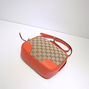 Gucci Bree Original GG canvas mini messenger orange bag | 387360 - 3