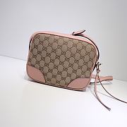 Gucci Bree Original GG canvas mini messenger pink bag | 387360 - 3
