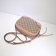 Gucci Bree Original GG canvas mini messenger pink bag | 387360 - 5