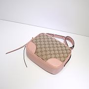 Gucci Bree Original GG canvas mini messenger pink bag | 387360 - 6