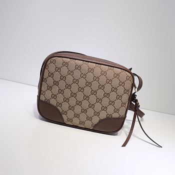 Gucci Bree Original GG canvas mini messenger brown bag | 387360