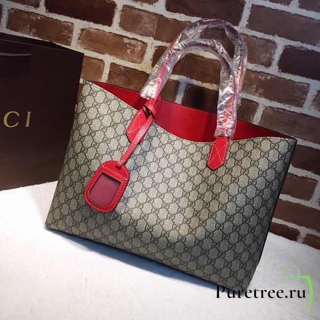 Gucci Reversible GG medium tote red| 368568 - 1