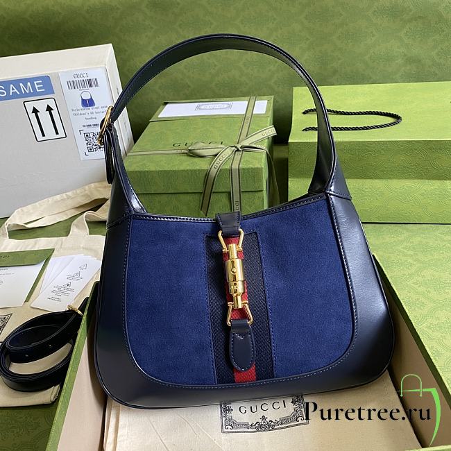 Gucci Jackie 1961 small shoulder bag blue | 636709 - 1