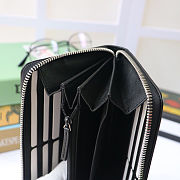 Gg supreme zip around wallet black| 308009  - 2