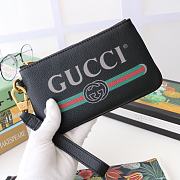 Gucci long wallet print black | 522866 - 2