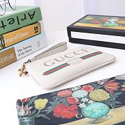 Gucci long wallet print white | 522866 - 5