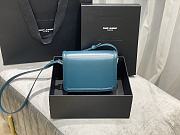 YSL Solferino satchel in box leather blue 2020 | 634306 - 3