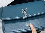 YSL Solferino satchel in box leather blue 23cm | 634306 - 6
