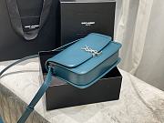 YSL Solferino satchel in box leather blue 23cm | 634306 - 3