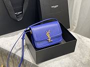 YSL Solferino satchel in box leather purple 19cm | 634306 - 1