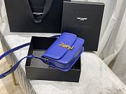 YSL Solferino satchel in box leather purple 19cm | 634306 - 5