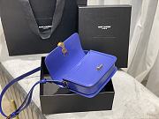 YSL Solferino satchel in box leather purple 19cm | 634306 - 3