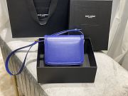 YSL Solferino satchel in box leather purple 19cm | 634306 - 2