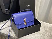 YSL Solferino satchel in box leather purple 23cm | 634306 - 1
