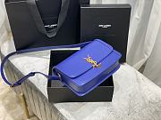 YSL Solferino satchel in box leather purple 23cm | 634306 - 4